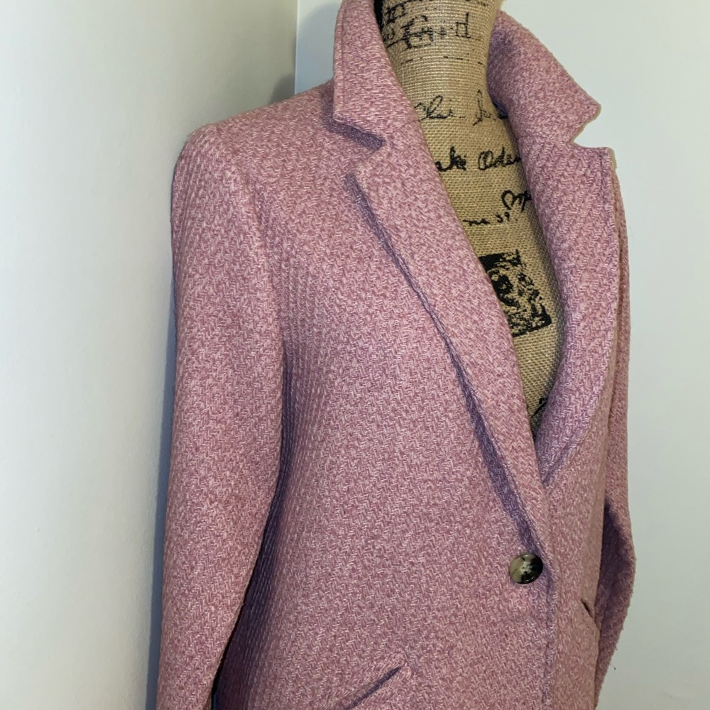 LIKE NEW Christian Siriano New York Wool Blend Knee Length Jacket - Picture 2 of 10